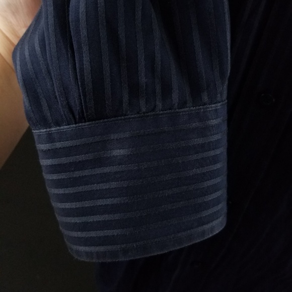 BUGATCHI UOMO Mens Blue Striped Cotton Size Medium - Picture 5 of 8